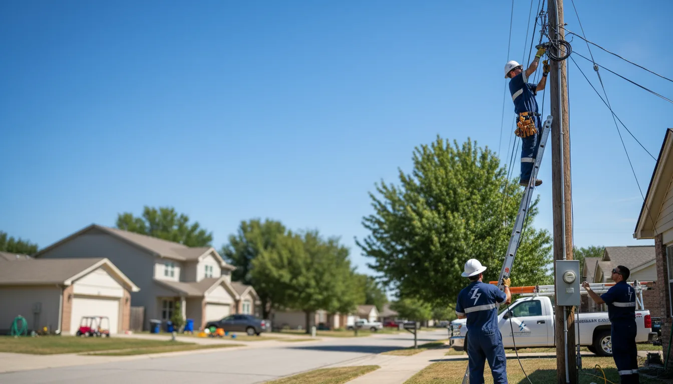 Residential electrician providing installation services in Donalds, SC